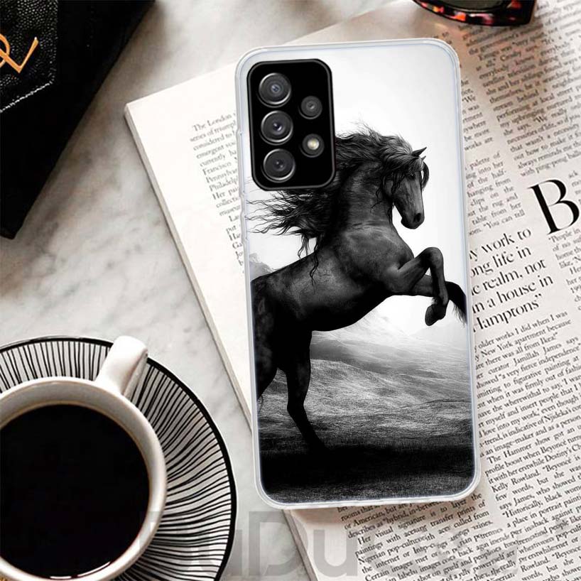 Чехол для телефона Samsung Galaxy A51 A50 A71 A70 A21S A31 A41 A10 A20E A30 A40 A01 A11 A6 A7 A8 с изображением скачущей лошади 'Великая Красота'