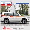 Toyota Prado 10-22 Модели Автомобильная Полоса на Кузов Наклейка на Поясную Линию.