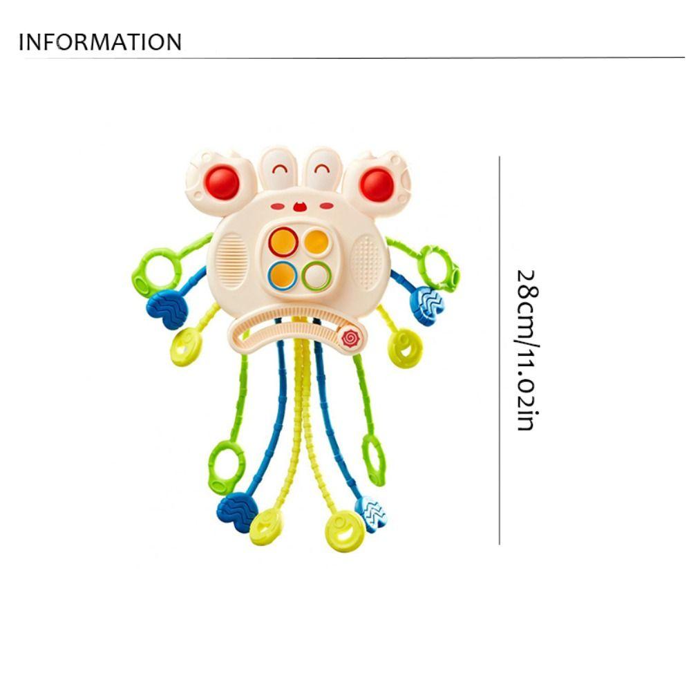 Carrot Baby Pull String Toy Develops Cognitive Crab Montessori Sensory Toys Gifts