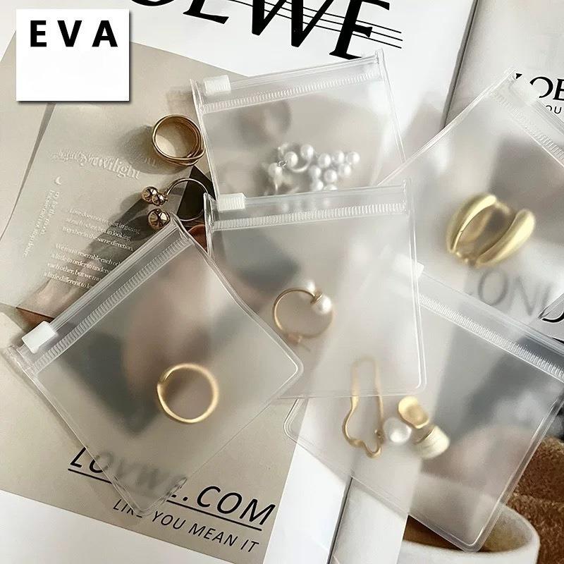 20 шт./набор Прозрачные матовые пакеты на молнии для упаковки ювелирных изделий Серьги Браслет Ожерелье Аксессуары Хранение Дисплей Пыленепроницаемые