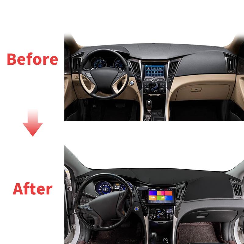 Для Hyundai Sonata 2010 2011 2012 2013 2014 YF Высококачественный коврик на приборную панель, солнцезащитный коврик, защита от УФ, аксессуары