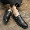 Классические мужские туфли без застежек, модные повседневные мокасины, мокасины для вождения, удобные кожаные мужские туфли