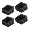 4pcs Furniture Leg Pad Square Plastic Anti Skid Furniture Leg Pad Cover Floor Protector for Chair Desk