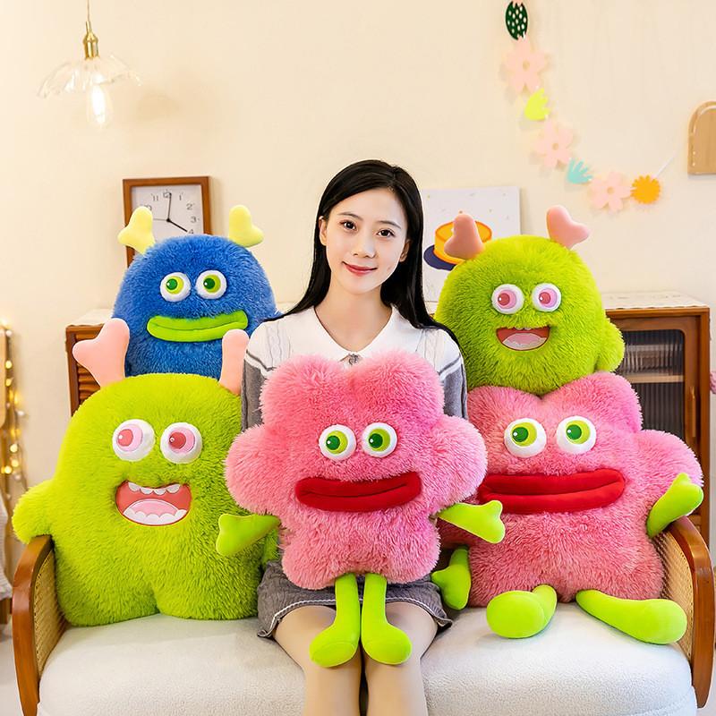 Mouth Big Cartoon Monster Plush Toy Cute Sausage Lip Monster Doll Kids Gift