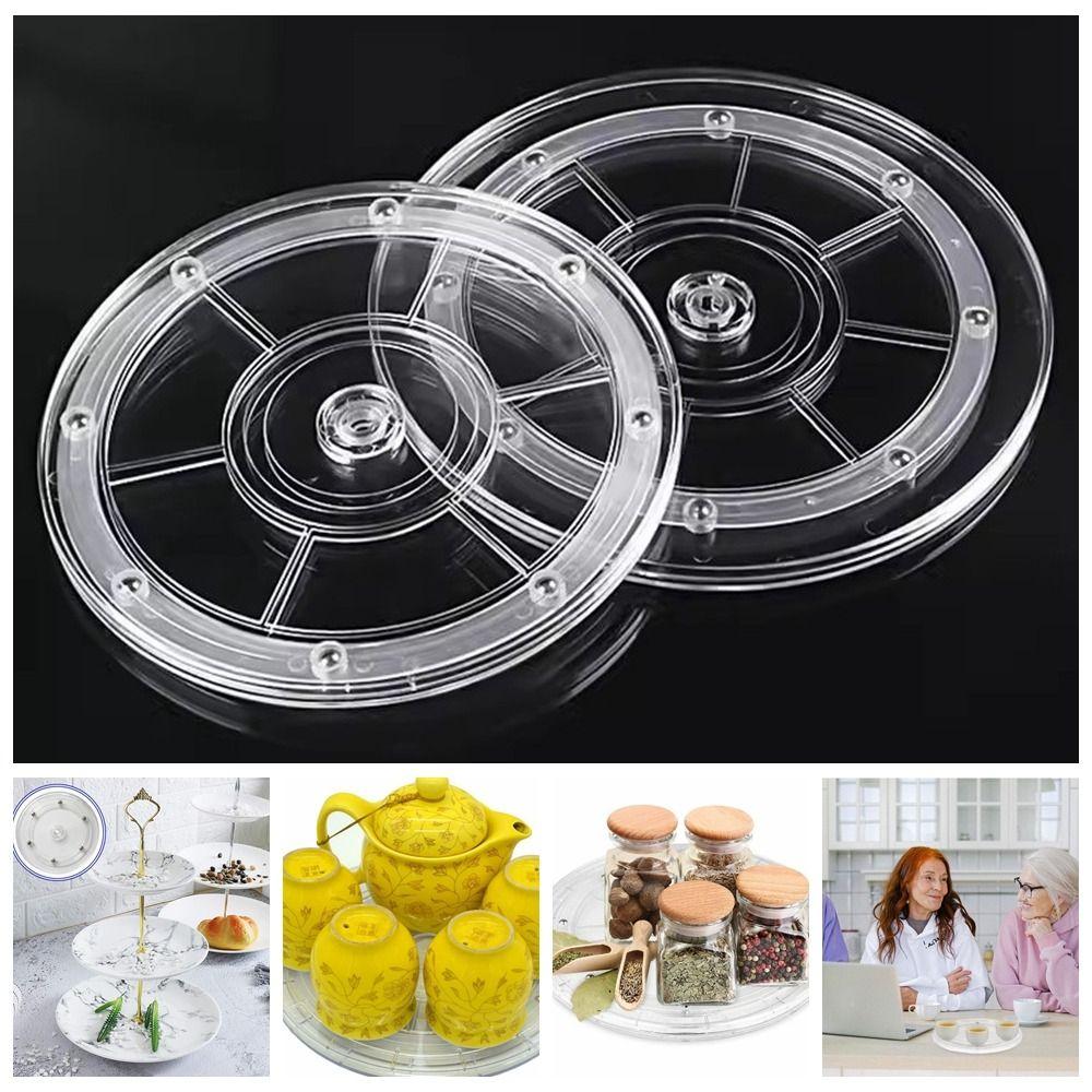Transparent Rotating Display Stand 360-Degree 360-Degree Rotary Table Acrylic Turntable Furniture
