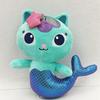 ##8-Piece Gabby Doll House Plush Toy Set 25cm Mermaid Cat Stuffed Animal Cartoon Doll Children's Christmas Gift