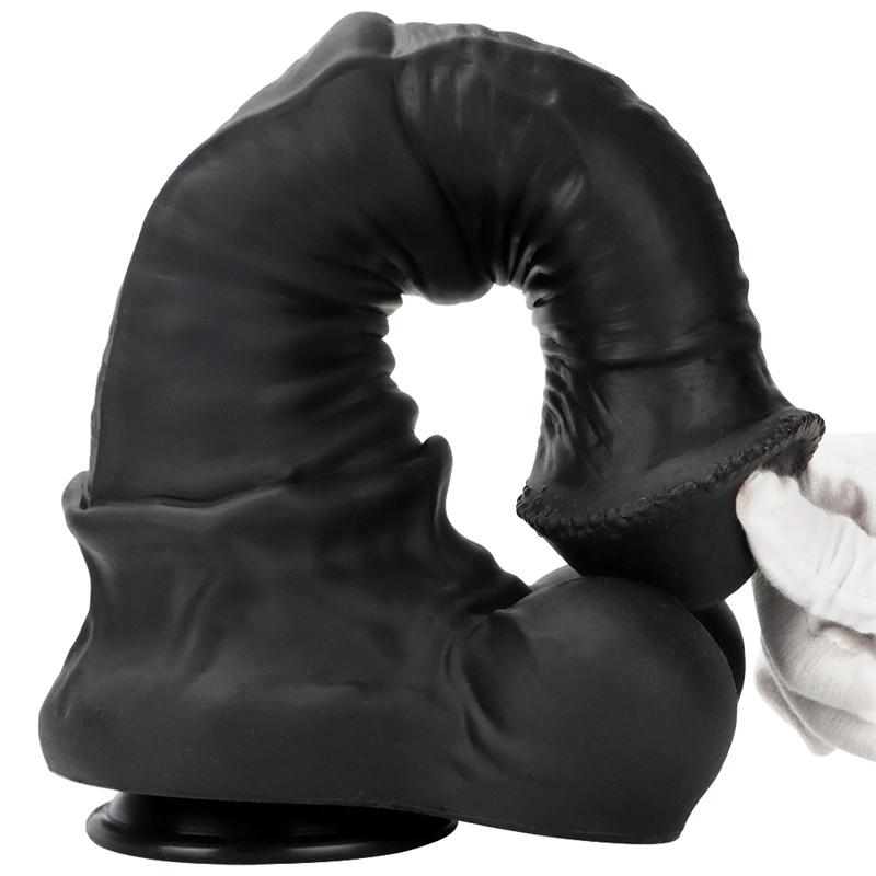 Женский фаллоимитатор Black Horse, большой анальный штекер для заднего двора, анальная пробка, устройство для мастурбации, имитация фаллоимитатора, силиконовый мягкий анальный расширитель