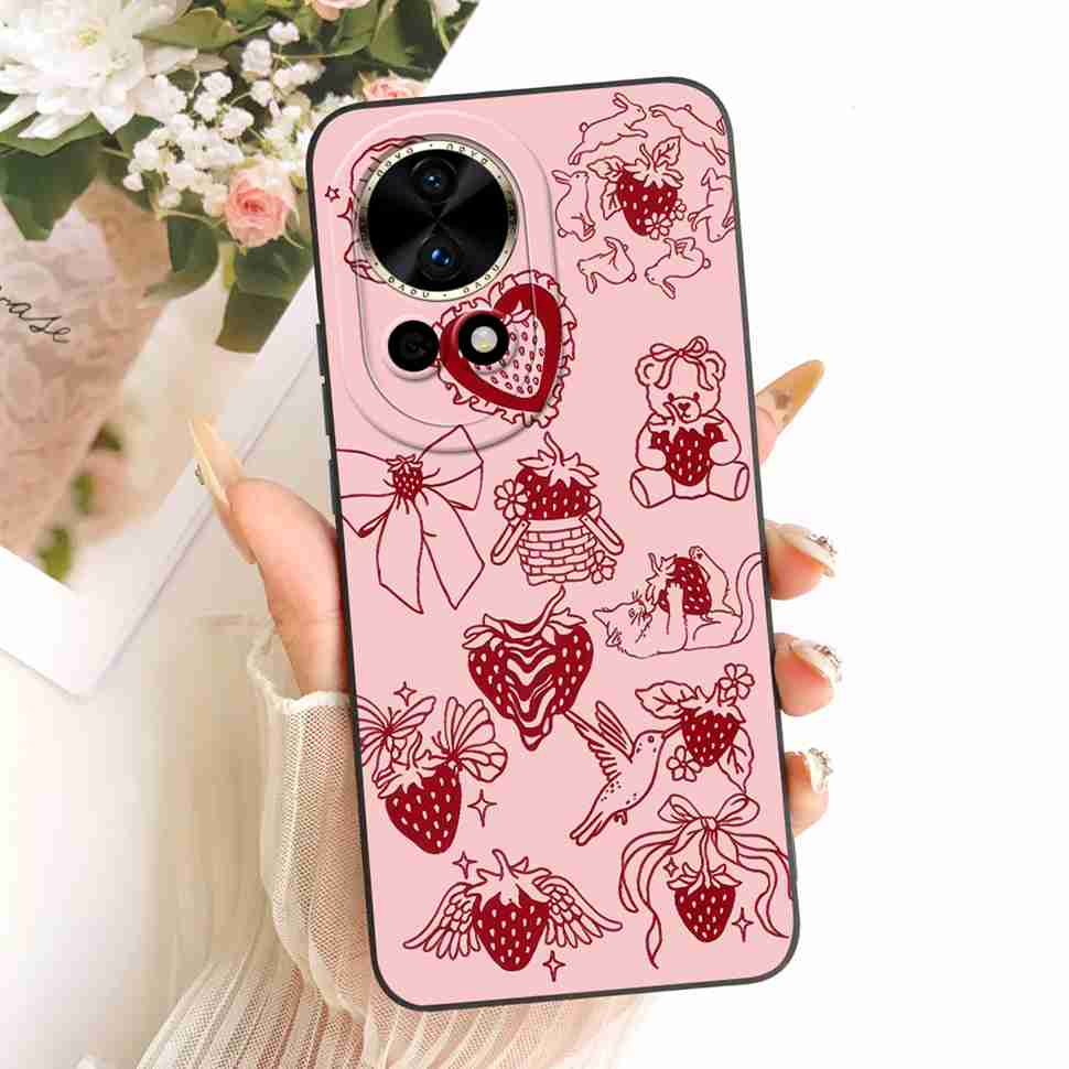 New For Huawei nova 12 5G BLK-AL00 Case Luxury Flower Butterfly Silicone Back Cover For Huawei Nova12 5G Phone Cases Bumper