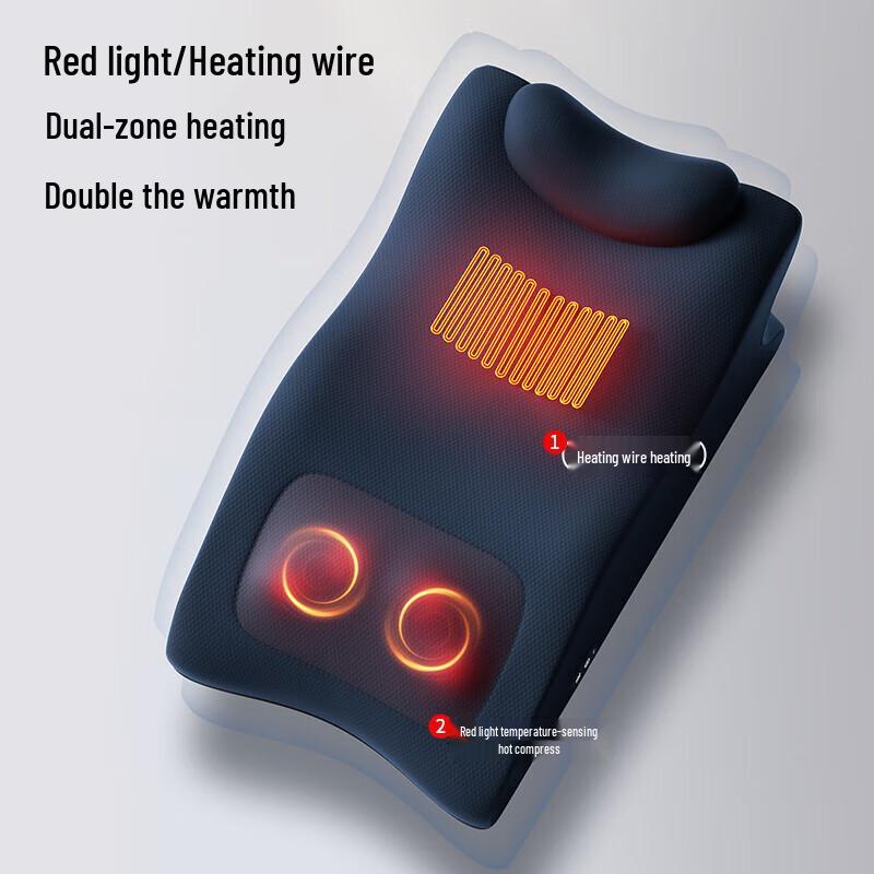 AUX Multi-functional Kneading Massage Cushion for Neck & Waist CN plug (adapter included)