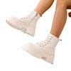 Ankle Boots Women Fashion Autumn Casual Female White Chelsea Booties Punk Gothic Shoes Platform Short Leather Combat Boots