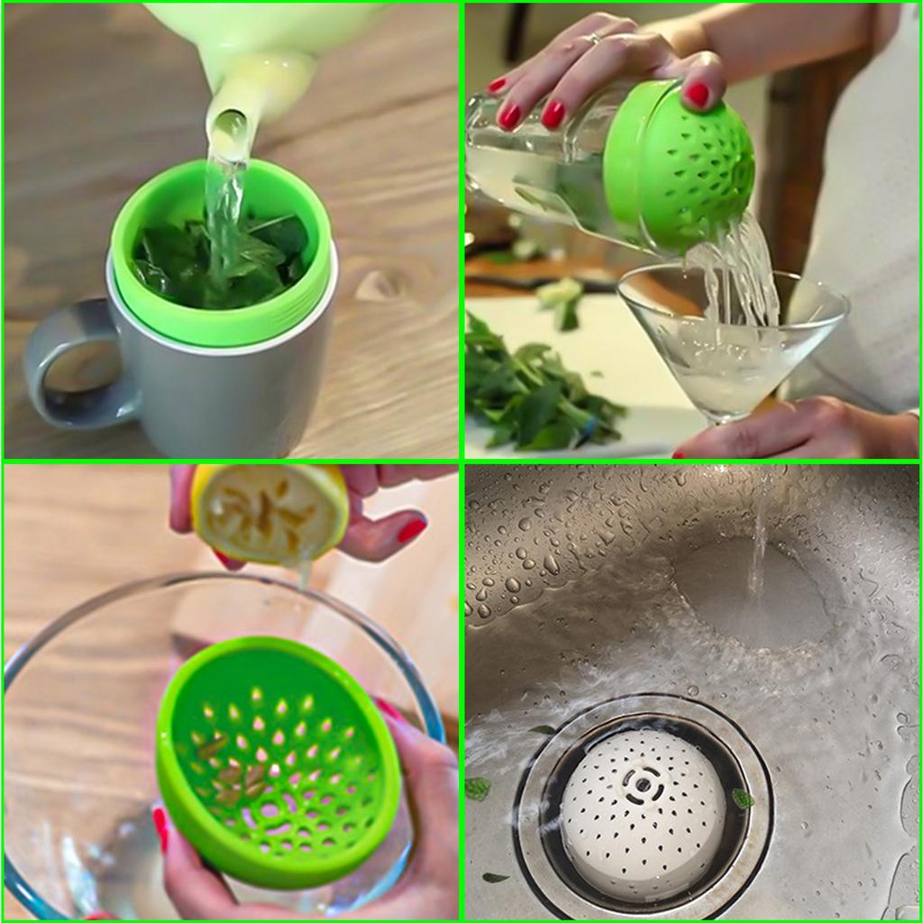 Multifunctional Food Grade Silicone Mini Funnel Cover Household Gadgets Filter Canned Food Filter Cover Kitchen Accessories