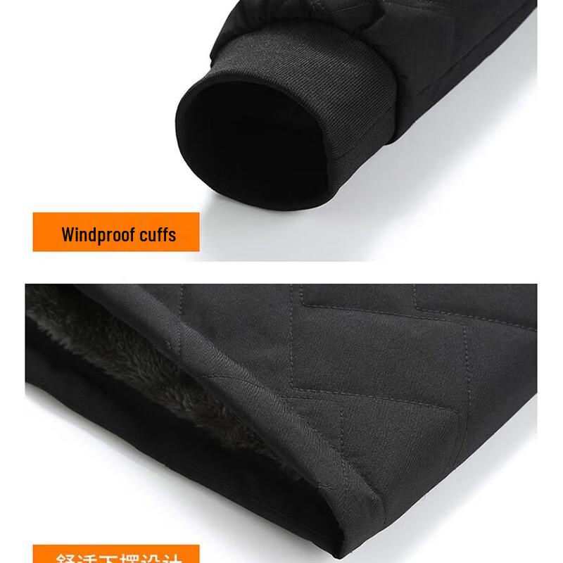 ROMON Men's Fleece-Lined Padded Jacket