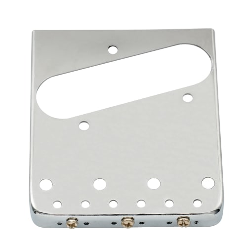 Musiclily Basic Бридж для Telecaster в винтажном стиле с шагом 10,8 мм и 3-мя седлами для электрогитар TL, хром