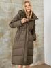 PINK CHIC 2025 New Winter Women Down Jackets Fashion Classic Warm Cross-hatching Hooded Long Version Parka Female Coat W6570