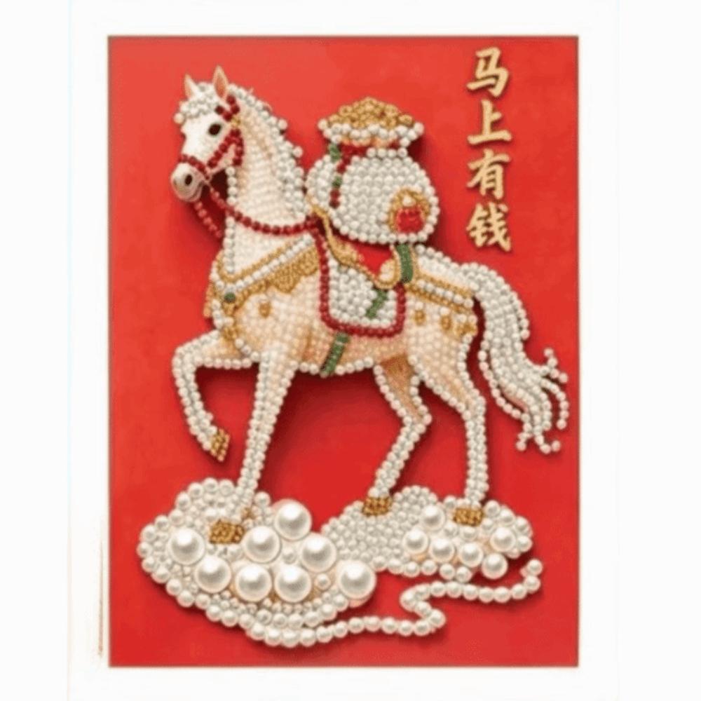 3D Creative DIY Beading Art Kit Stereo Stickers Handmade Pearl Painting Beginners