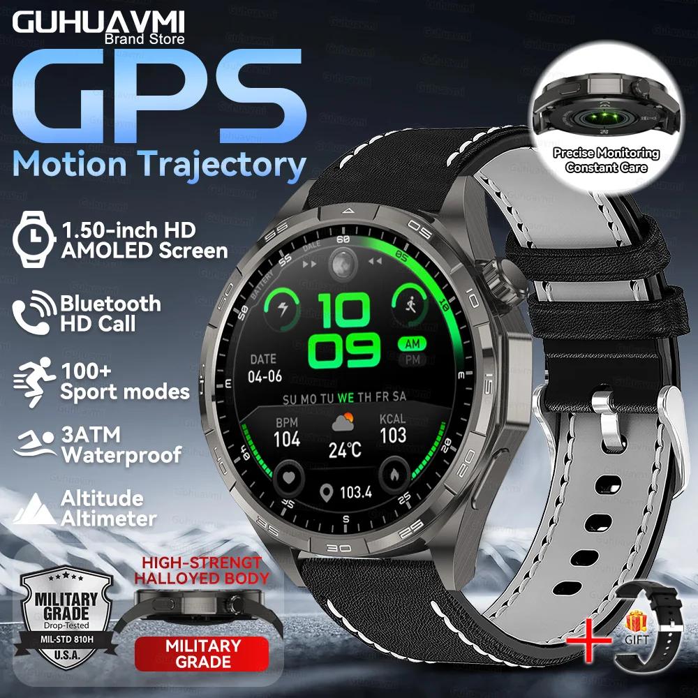 Смарт-часы Watch 6 Pro с Bluetooth-звонком, 1,50'' AMOLED, GPS, отслеживание маршрута движения, пульс, для активного отдыха, GT Smart Watch, мужские
