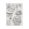 Easter Rabbit Clear Silicone Stamps for DIY Invitation Card Scrapbooking Paper Crafts Rubber Stamps Handmade Journal