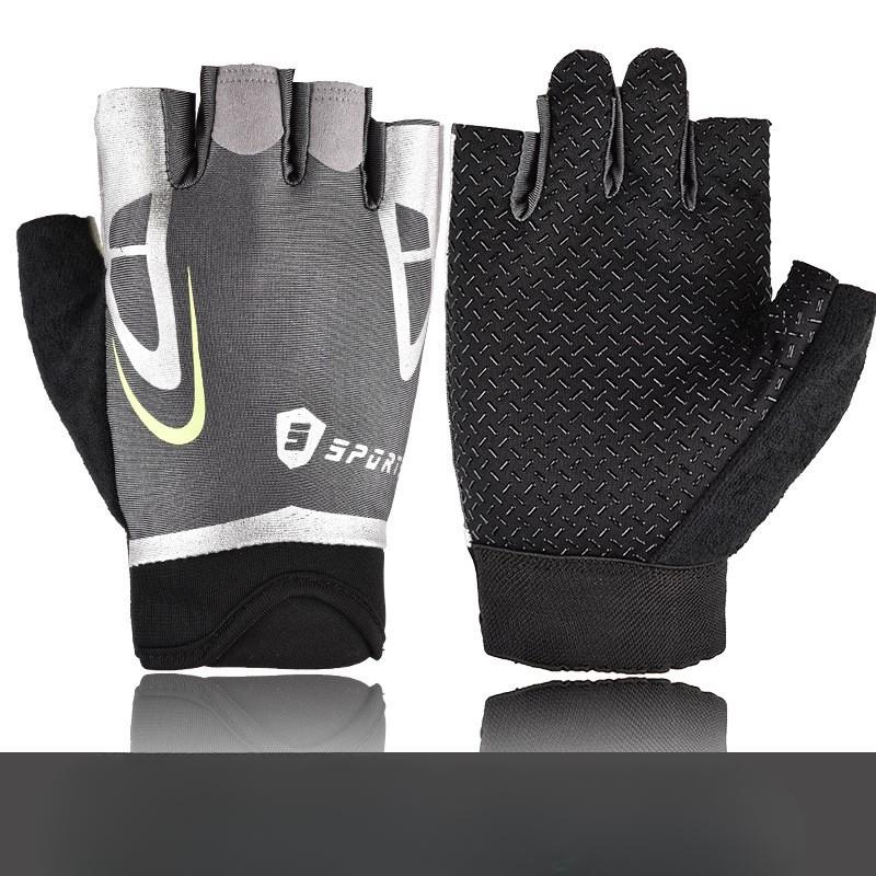 Cycling Half Finger Gloves New Style Men and Women Outdoor Cycling Sports Bicycle Mountain Climbing Exercise Leak Finger Fitness Gloves