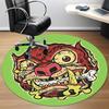 1pc Zombie Wolf Office Round Area Rug, Indoor Mat Suitable For Office, Under Office Chairs Bedroom Living Room Home Decor, Room Deco