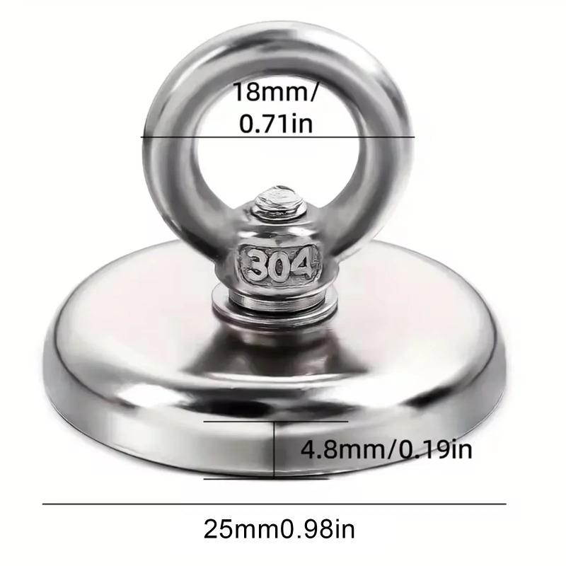 2 шт. Магнитные крючки, Натяжные магнитные крючки, со зенкованными подъемными кольцами, Подходят для рабочих мест, домов, кухонь