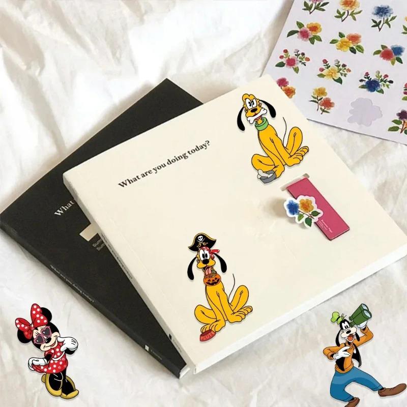 Disney Волшебный Дом Микки Наклейки-Пазлы Сделай Сам Выражение Лица Счастливый Улыбающийся Использовать как Пазл Мультяшные Наклейки