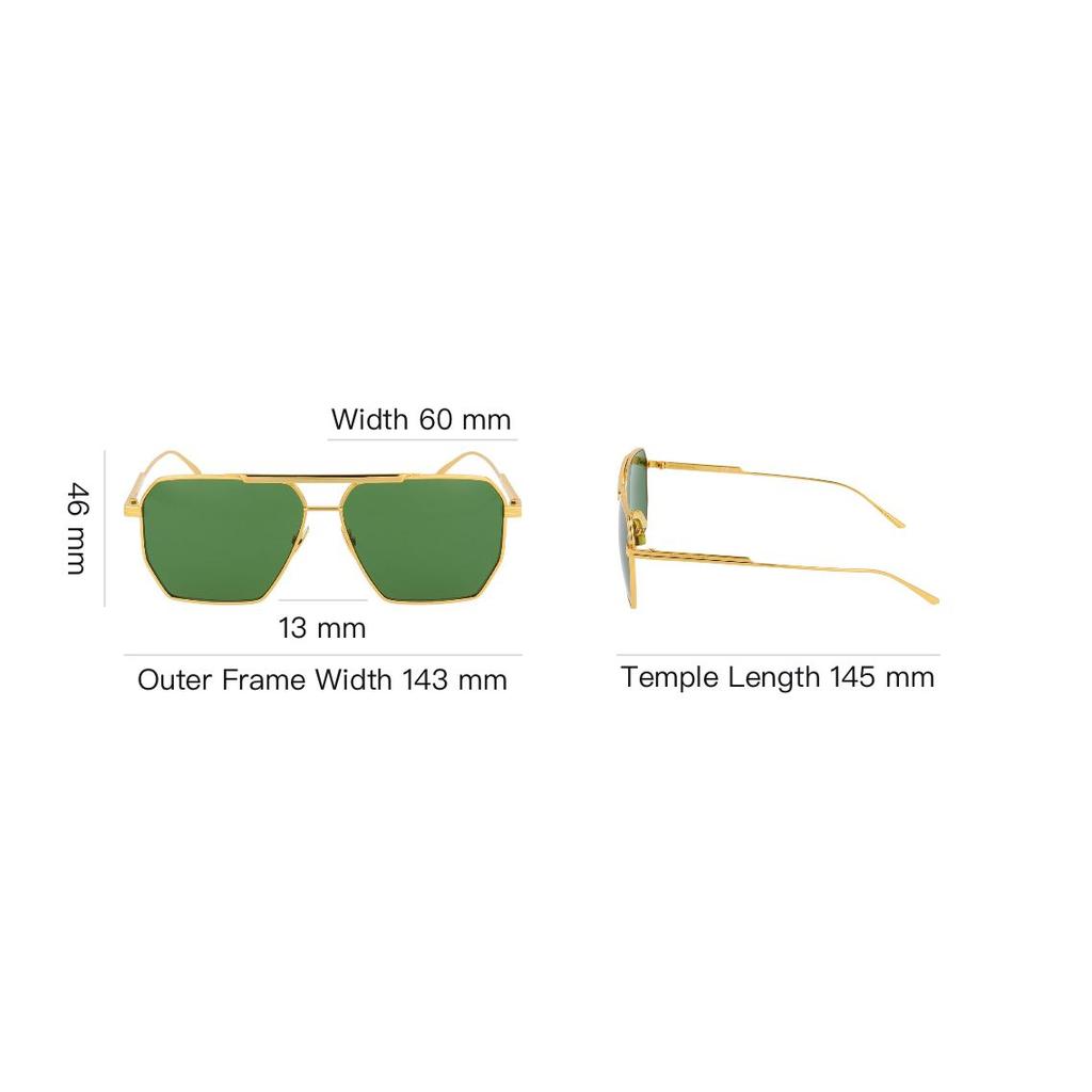 Bottega Veneta Sunglasses Gold Women Eyewear BV1012S004