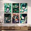 Midoriya Izuku Deku My Hero Academia Классические винтажные постеры Whitepaper Prints Posters Artwork Kawaii Room Decor