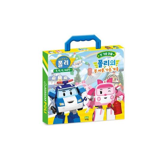 ROBOCAR POLI Набор пазлов для переноски Сделано в Корее - Первый пазл 8–14 деталей / Приключение в кемпинге 12–38 деталей (3 варианта)