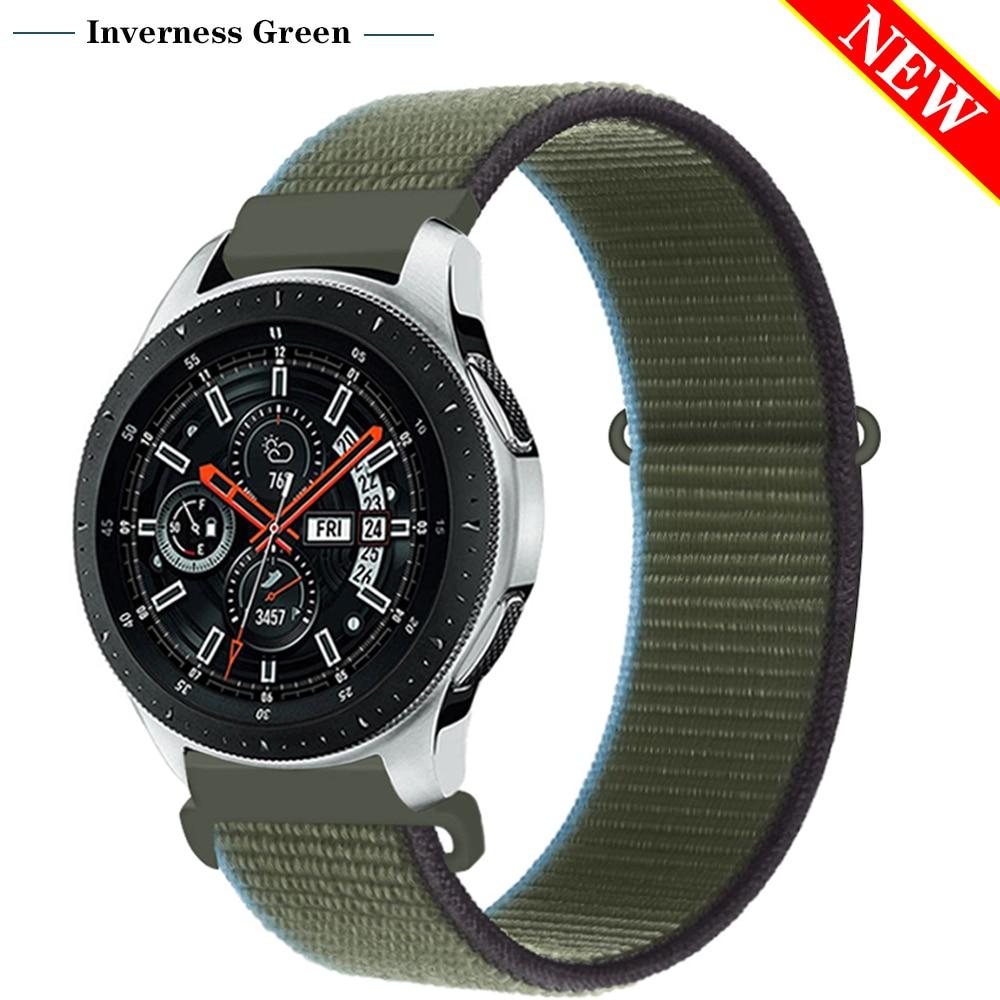 Ремешок 20/22 мм для Galaxy Watch 3/46/42 мм / активный 2 ремешка Samsung Gear S3 Frontier Sport нейлоновый браслет Huawei watch GT 2 41 45 мм