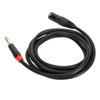 XLR Male to TRS Cable 1 4in Balanced 6.35mm Audio for Electric Guitar Tuner Microphone 2meter