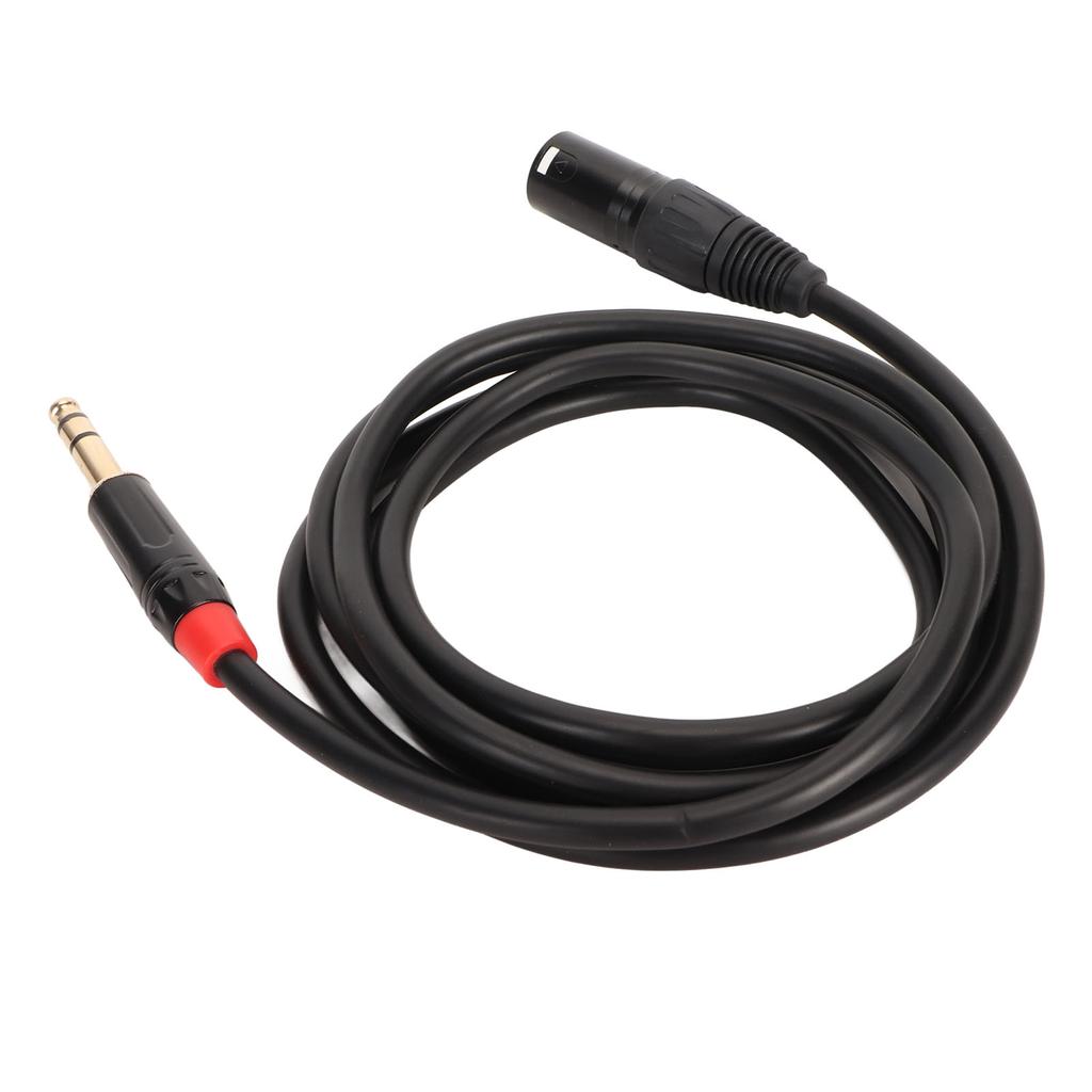 XLR Male to TRS Cable 1 4in Balanced 6.35mm Audio for Electric Guitar Tuner Microphone 2meter