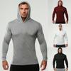 Спортивная толстовка для бодибилдинга, куртка для бега, мужской пуловер, тренажерный зал, фитнес, компрессионный трикотаж, футболки с длинными рукавами, быстросохнущие