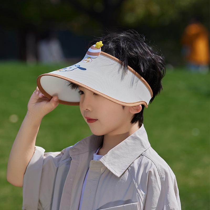 Children's hats summer cartoon cute empty top hats boys and girls sun hats outdoor big brim sun hat