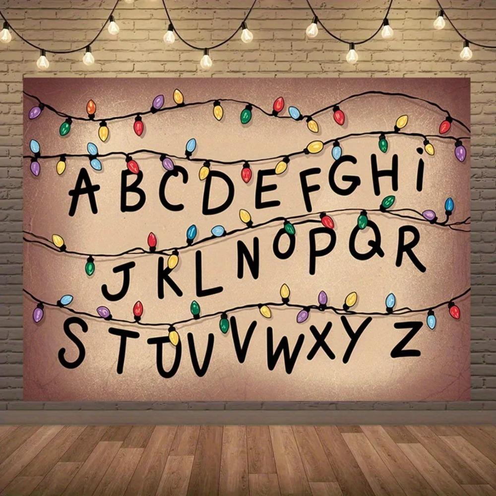 Colorful Rural Style Lighting Banner Background Children's and Adults' Birthday Parties Home Decoration Photography Background