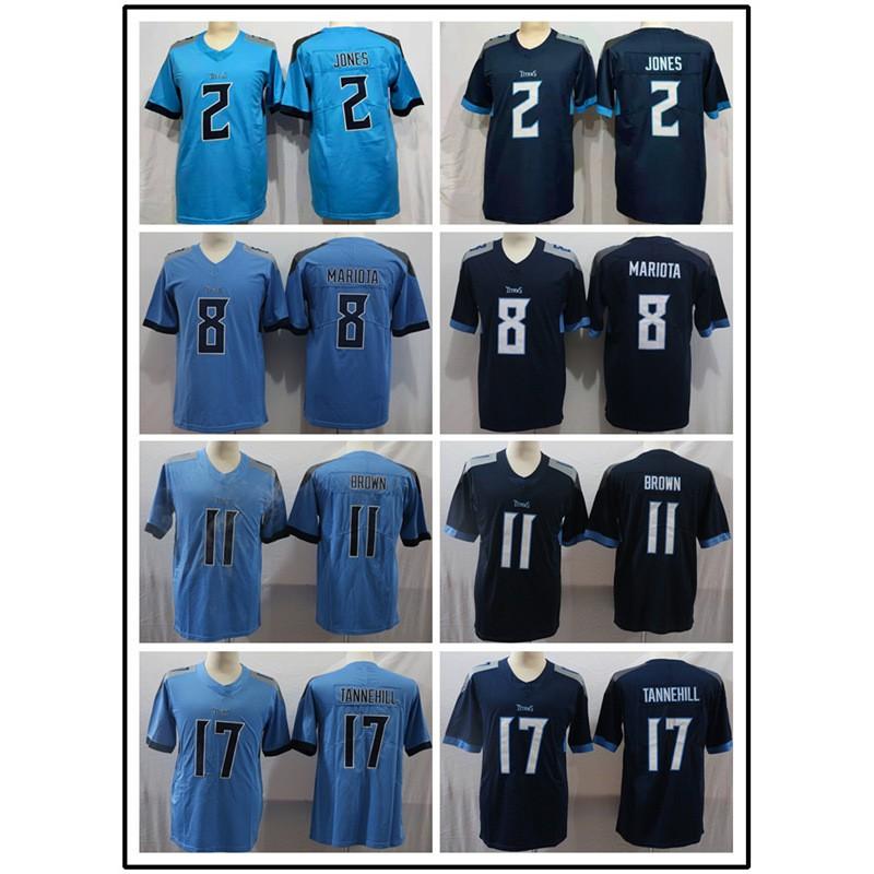 NFL Tennessee Titans Custom Embroidered Jersey Men Women Adult Sports Fan Apparel Lightweight Cotton Blend