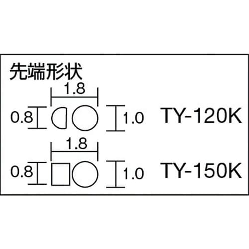 TRUSCO Stainless Steel Pliers, Single Round Type, 120mm, TY-120K