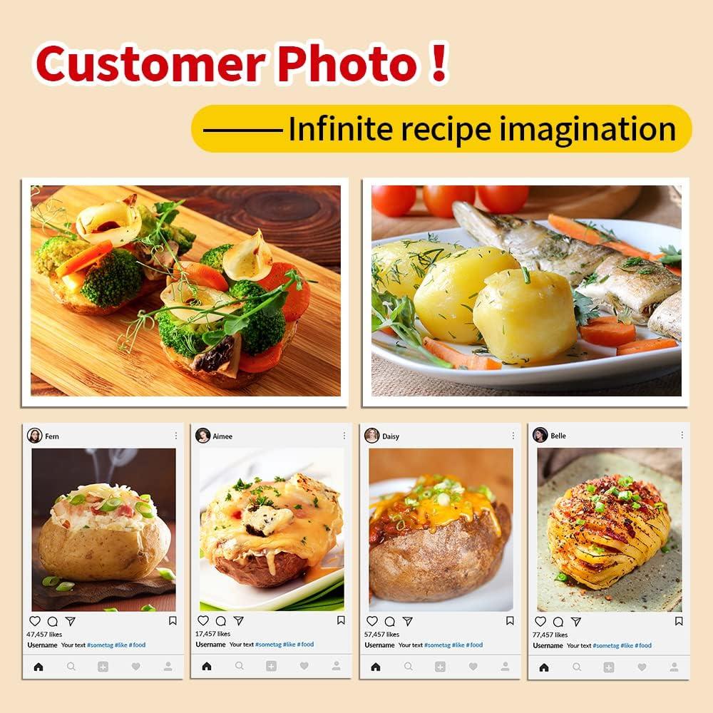 Microwave Baked Potato Cooker In Minutes Tender Fluffy Baking Potato Cooker For Microwave Baked Potato Bag Upgrade BPA-free 1pcs