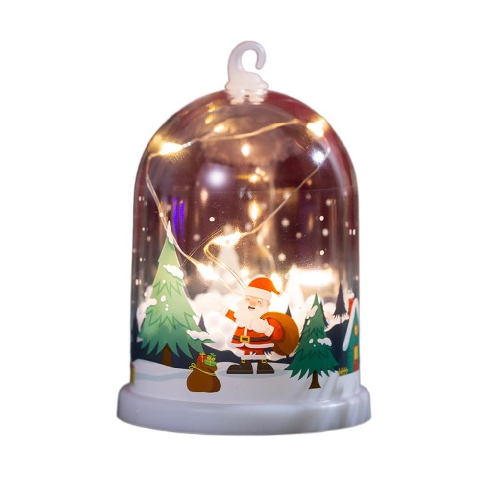 Luminous Christmas Snow Globes Lamp Christmas Desktop Decoration Lantern Desktop Decoration