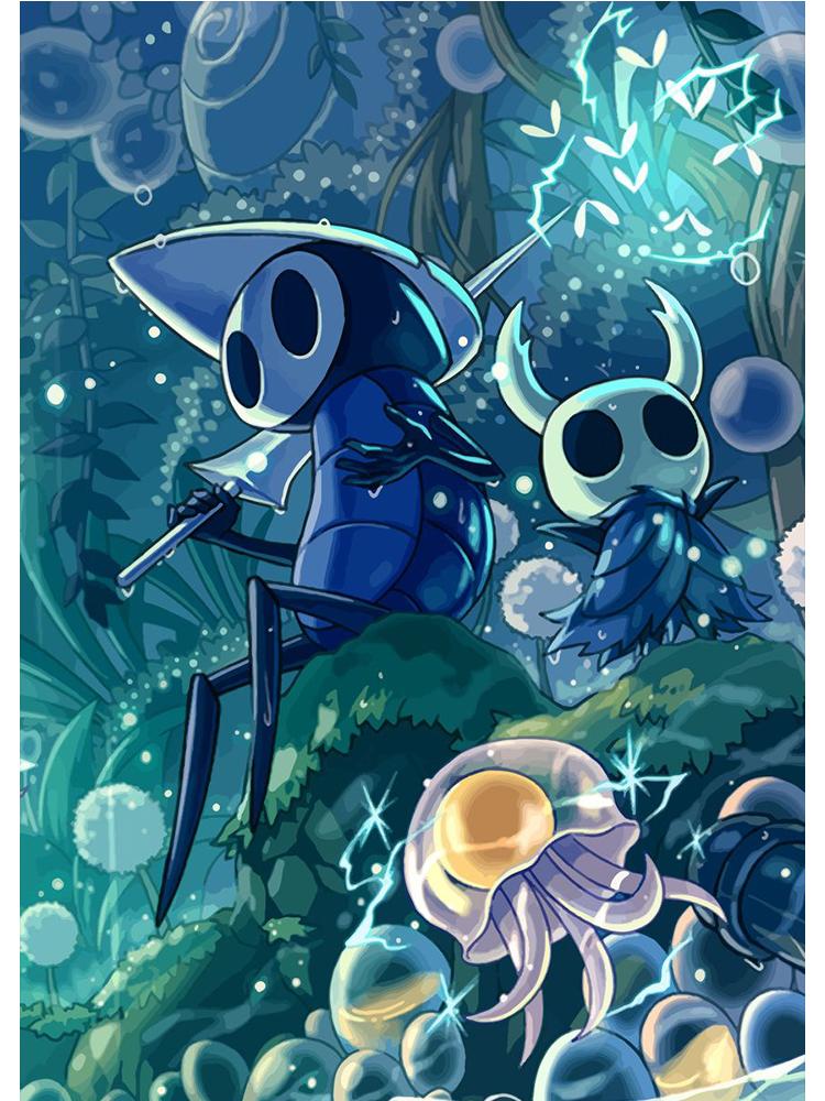 Videogame Hollow Knight Posters Prints Canvas Painting Anime Game Wall Picture For Modern Kids Room Home Decoration