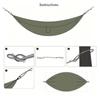 High Strength Parachute Fabric Outdoor Camping Hammock Ultra Light Double Hammock  Camping