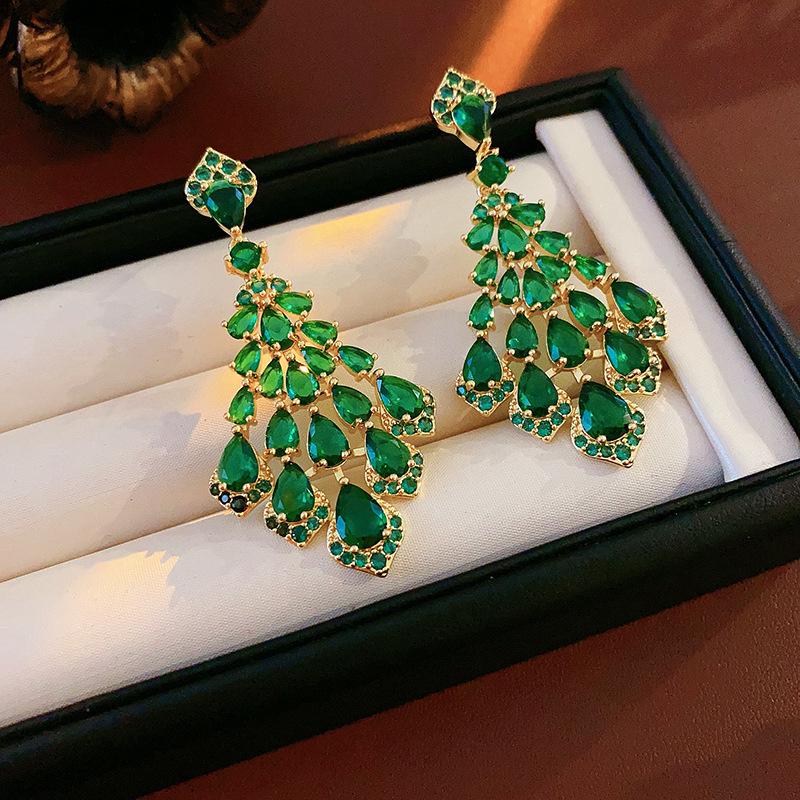 Винтажные серьги-капли с жемчугом и бриллиантовой инкрустацией - Ретро-стиль, Легкая роскошь, Высококачественный дизайн