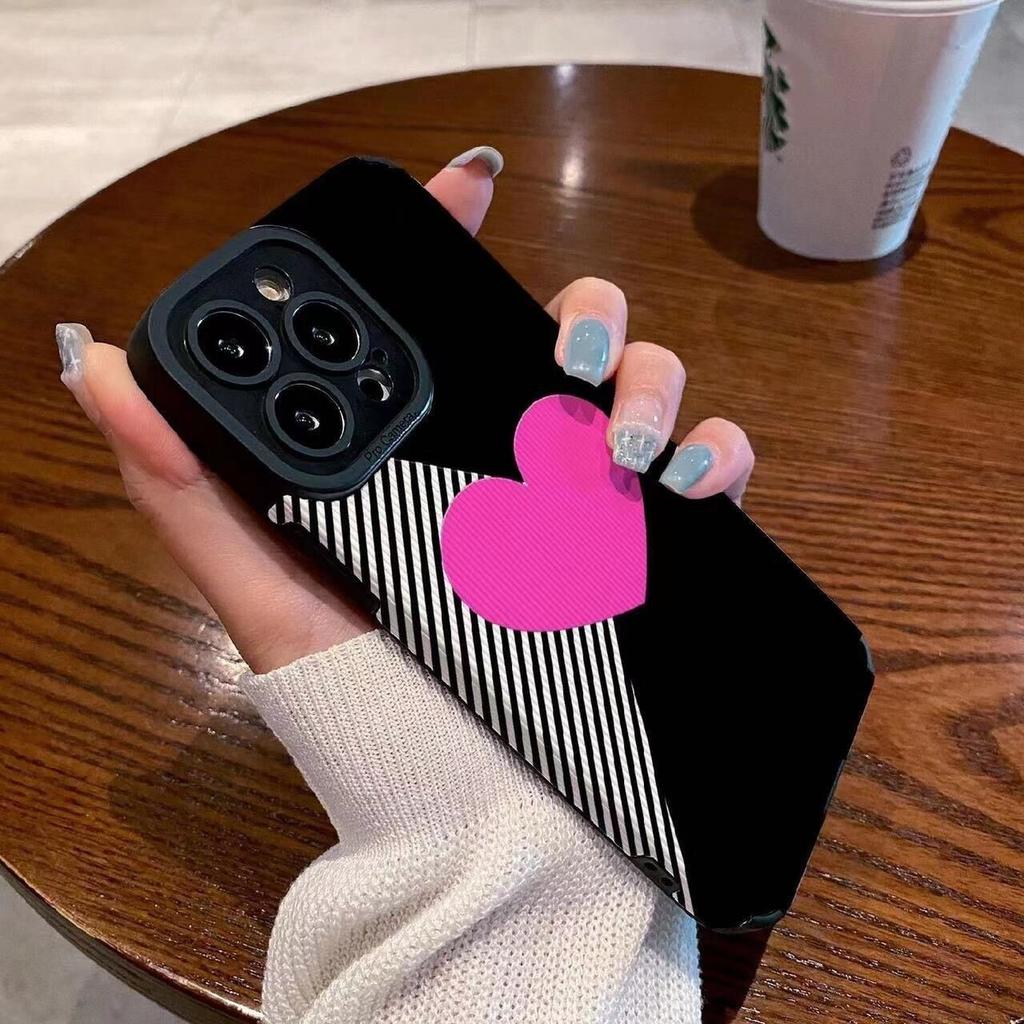 Милый чехол для телефона Love Heart для Iphone 11 13 Pro Max 12 Mini 14 Plus 7 8 Se2, противоударный бампер, задняя крышка для Iphone Xr Xs X Se3