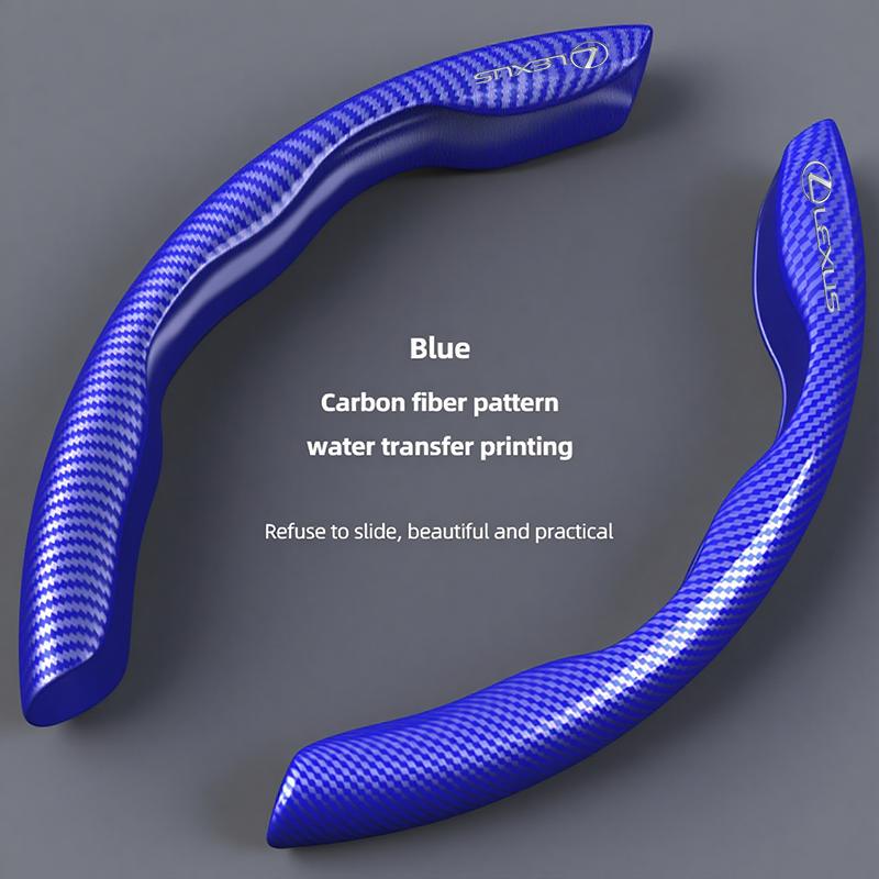 DJSZ3 Carbon fiber Car Steering Wheel Cover Non-slip Protective Pad For Lexus F SPORT ES RX NX LS UX LM LX GX LC RZ IS CT GS RC HS SC