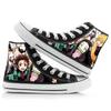 Demon Slayer Print Canvas Shoes Fashion Anime Student Men Women Unisex Casual Shoe Lovers Couples Shoes