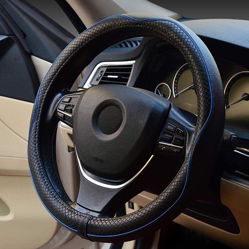 Hengshao Чехол на руль, Маленький размер, Натуральная кожа, Стильный, Чехол на руль, Для обычных автомобилей,