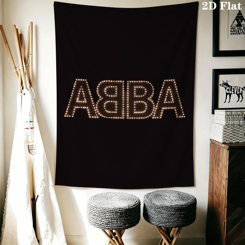Настенный гобелен ABBA Эстетичный настенный подвес Печатная ткань Одеяло Декоративные гобелены для спальни гостиной Домашний декор