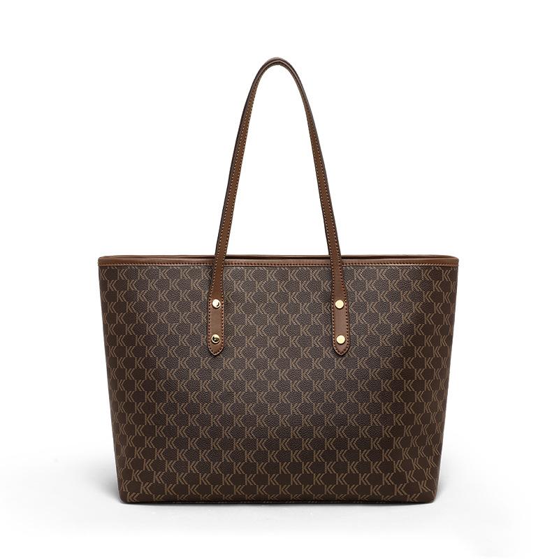 Tote Bag Versatile High Sense Large Capacity Shoulder Portable Women'S Bag Light Luxury Commuter Bag