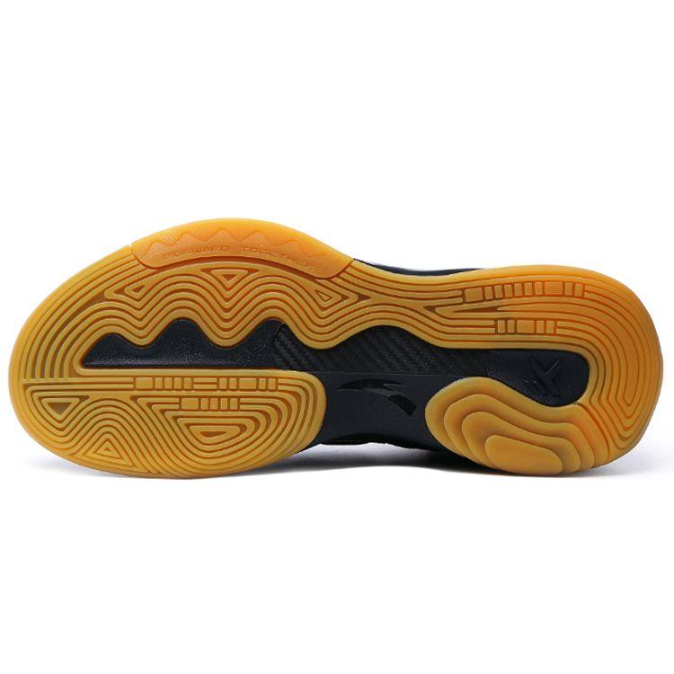 Anta Баскетбольные кроссовки KT6 Thompson Shock Absorbing Non-Slip износостойкие с высоким верхом мужские баскетбольные кроссовки Black Gold 112131101-2