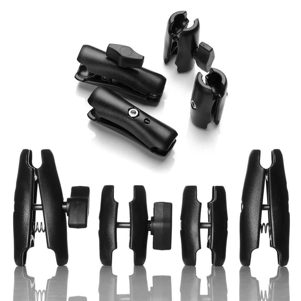 95mm Durable Short Long Bicycle Motorcycle Phone Holder Double Socket Arm for Ram Mount Ball Bases