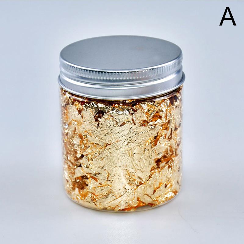 3g Decoration Party Supplies Gold Leaf Flakes Paiting Materials Confetti DIY Nail Art Gold Silver Foil Paper Decorating